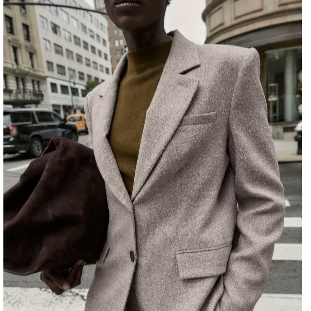 Zara Light Gray Blazer